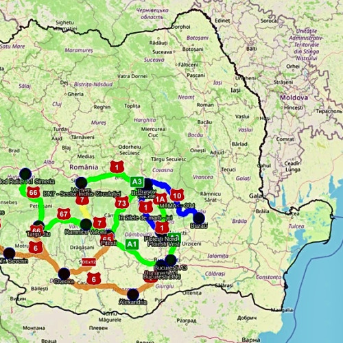 Traficul pe Valea Oltului deviat. Harta alternativelor la DN7, actualizată în timp real