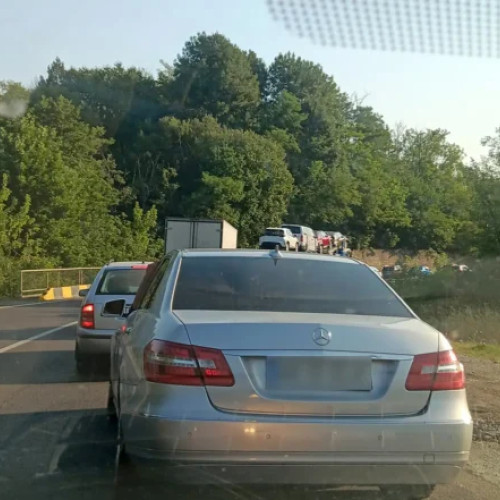 Trafic îngreunat în această dimineață în Albota