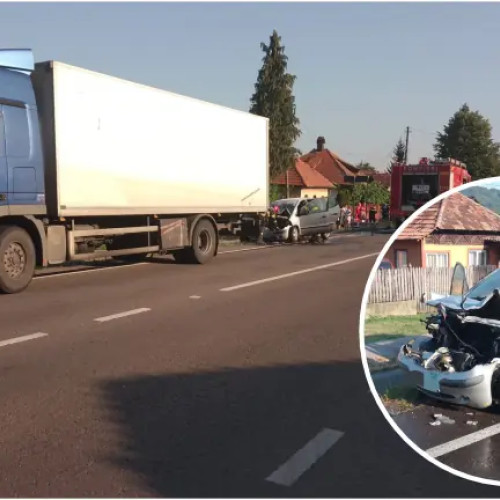 Două femei transportate la spital după un accident grav la Mihaești