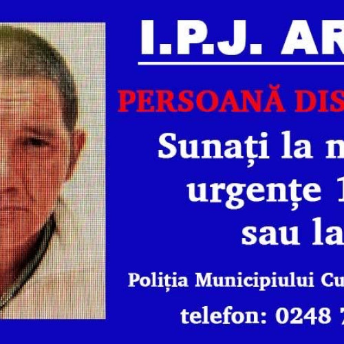 Alertă în județul Argeș: Persoană dispărută, căutată activ