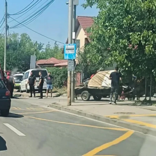 Accident rutier pe Bulevardul Nicolae Bălcescu din Pitești