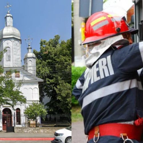 Incendiu la Biserica Sf. Ilie din Pitești: Intervenția rapidă a pompierilor a prevenit extinderea flăcărilor