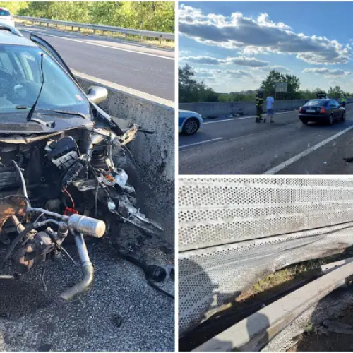 Accident rutier pe autostrada Pitești - București, o persoană rănită