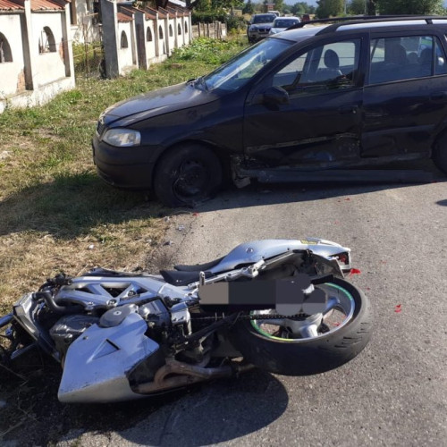 Accident grav cu motociclist implicat în Argeș