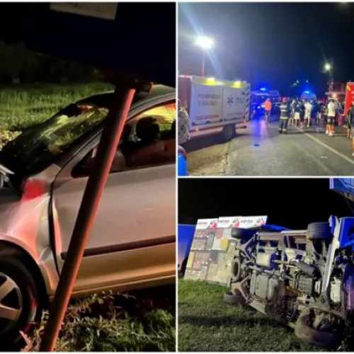 12 persoane rănesc în urma unui accident rutier grav