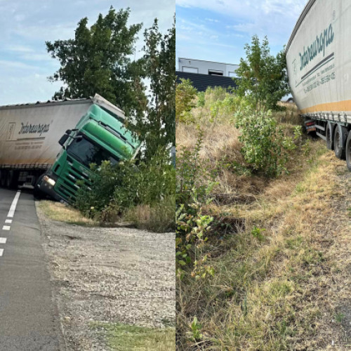 Traficul greu în apropiere de Pitești din cauza unui accident cu un TIR