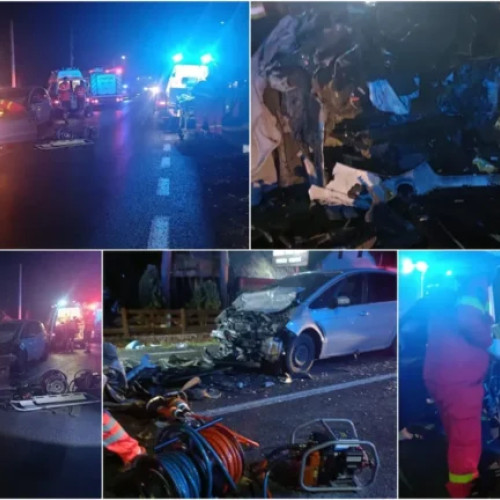 Accident grav pe Drumul Morții E85: Cinci copii și patru adulți răniți