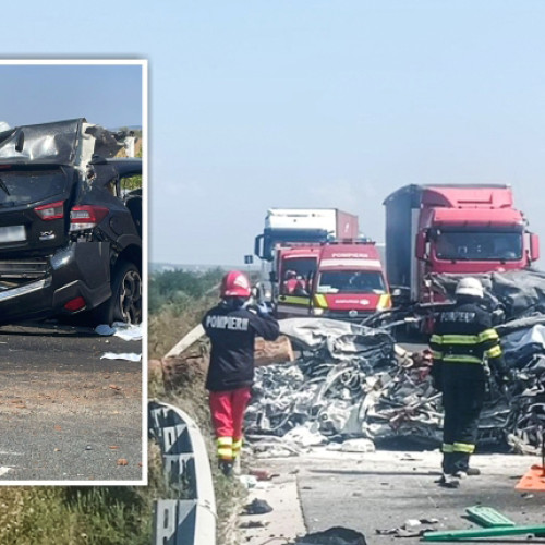 Decapitare și răniți într-un accident teribil pe Autostrada A1