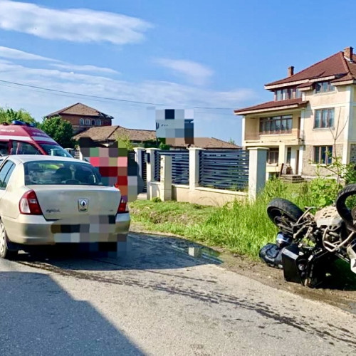 Accident rutier cu motociclist în Pitești