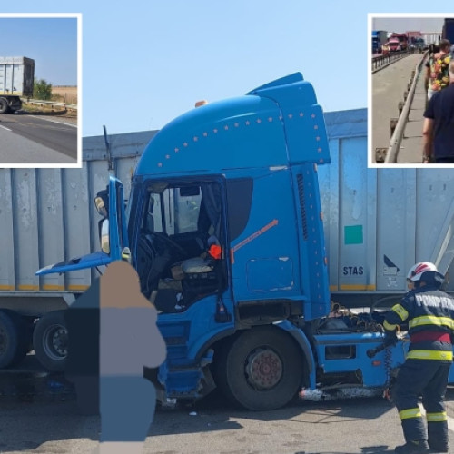 Trafic blocat pe Autostrada Pitesti - Bucuresti din cauza unui accident