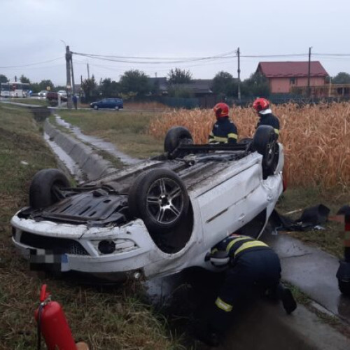 Accident rutier în cartierul Clucereasa din Mioveni