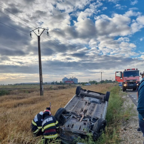 Accident grav în Rociu, Argeș: două autoturisme implicate