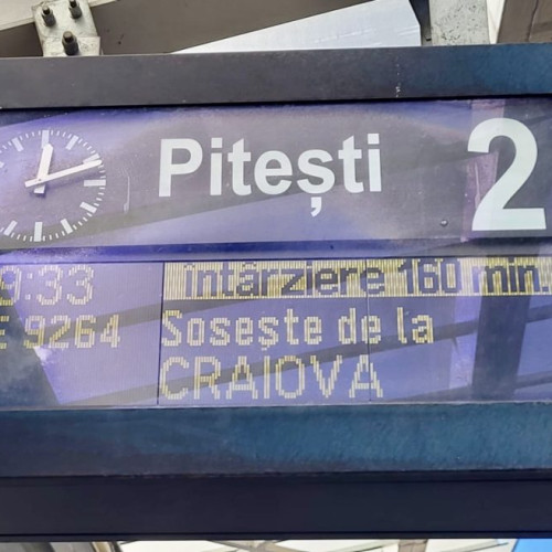 Cosmar pentru călători! Întârzieri mari pe ruta de tren București - Pitești - Craiova