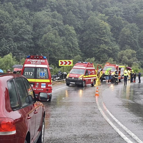 Accident rutier pe DN 7, la ieșirea din Morărești spre Pitești