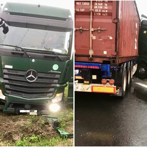 Accident rutier cu tir în județul Argeș