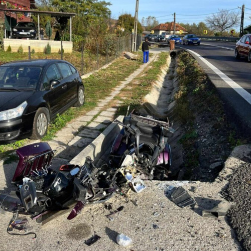 Accident mortal! Motociclist de 18 ani spulberat de mașină!