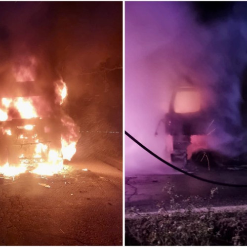 Incendiu devastator la un cap tractor în Argeș