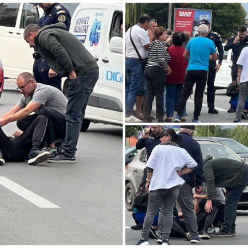 Victimă a unui accident rutier în fața Dedeman