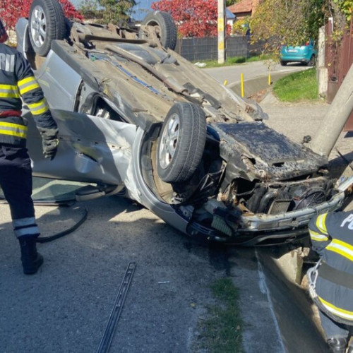 Accident rutier în municipiul Câmpulung: două persoane rănite