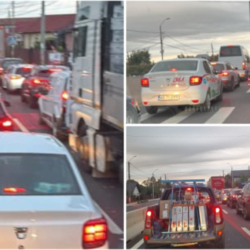 Trafic blocat în Pitesti și localitățile învecinate din cauza unui incident