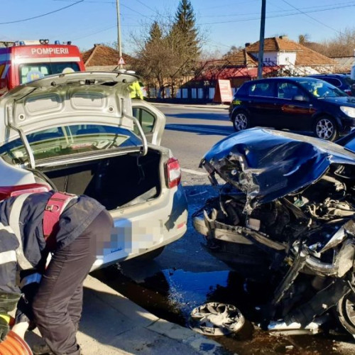 Accident rutier în Pitești, pompierii la fața locului