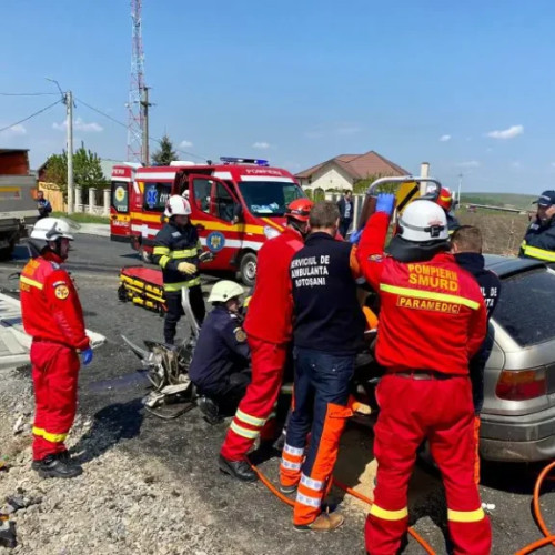 Traficul rutier blocat pe DN73 din cauza unui accident