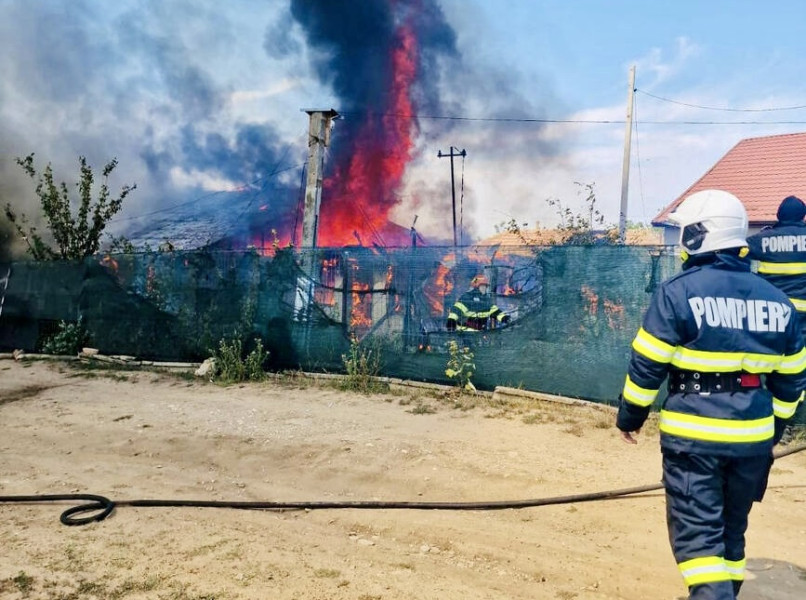 Incendiu într-o gospodărie din comuna Bradulet