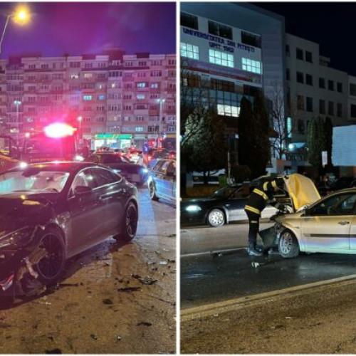 Bolid distrus în accident lângă UPIT: o persoană rănită!