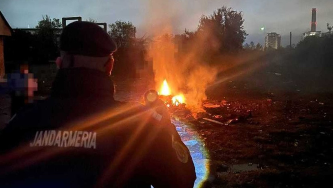 Amendă de 30.000 de lei pentru o femeie care a dat foc unor deșeuri lângă o magistrală de gaz din Bistrița