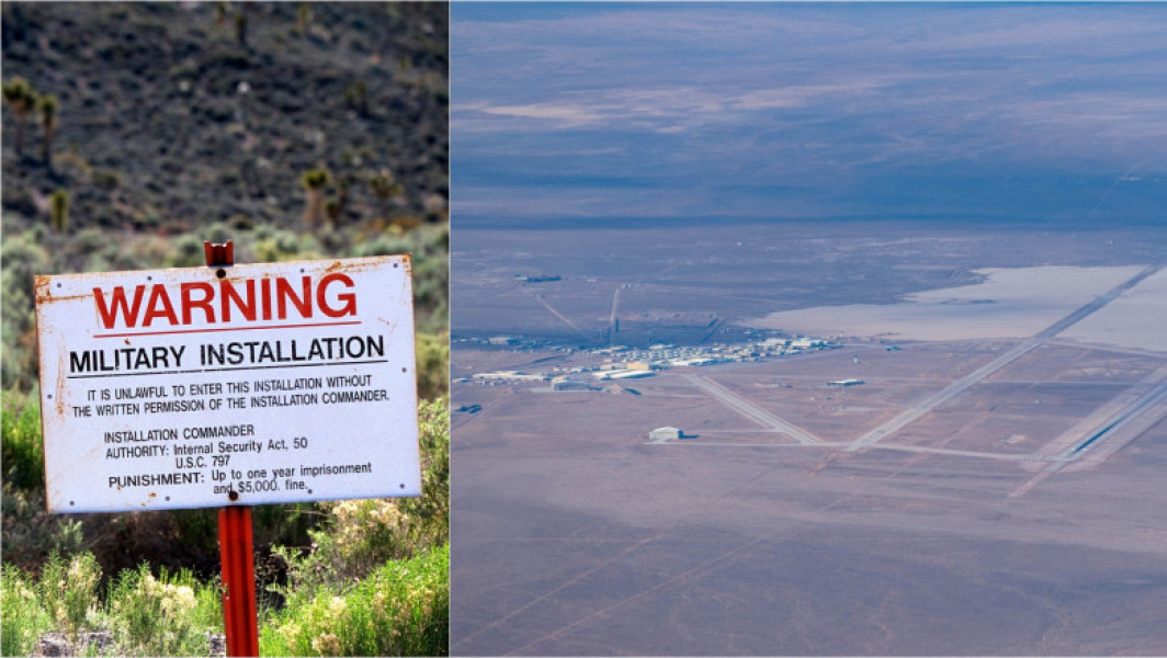 Forțele aeriene investighează prăbușirea unei aeronave lângă Area 51