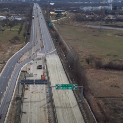 Noi imagini surprinzătoare ale nodului rutier de la Bascov pe Autostrada A1! VIDEO