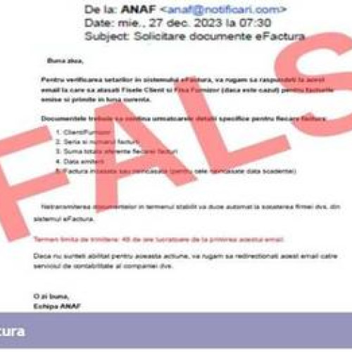 Alertă ANAF! Atacuri cu mesaje frauduloase în numele instituției!