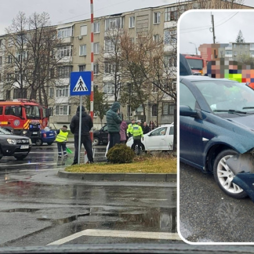 Impact Violent lângă Kaufland Craiovei cu două persoane rănite