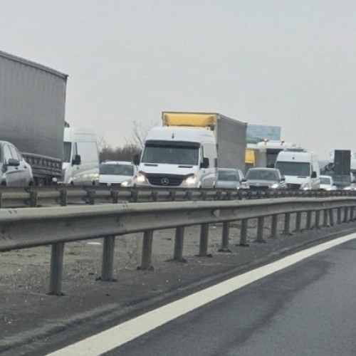 Autostrada A1 blocată în zona Pitești-București din cauza restricțiilor de trafic