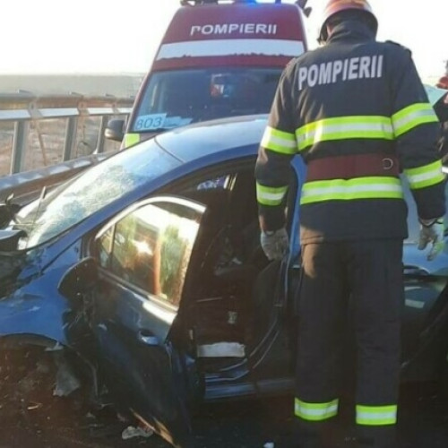 Șase mașini implicate în accident grav pe A1!