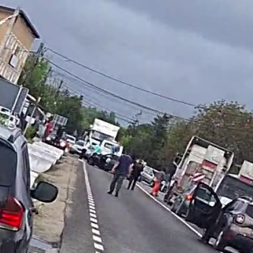 Accident grav! Trafic paralizat în Lunca Corbului!