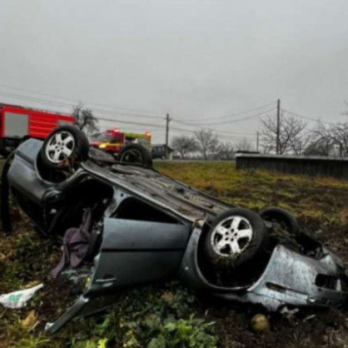 Trafic paralizat în Stoenești după un accident rutier!
