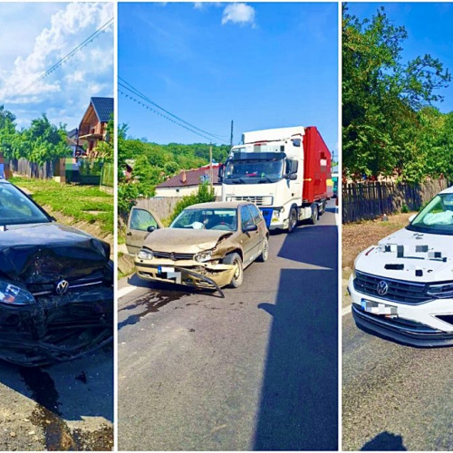 Accident cu un camion și trei mașini implicate în Argeș